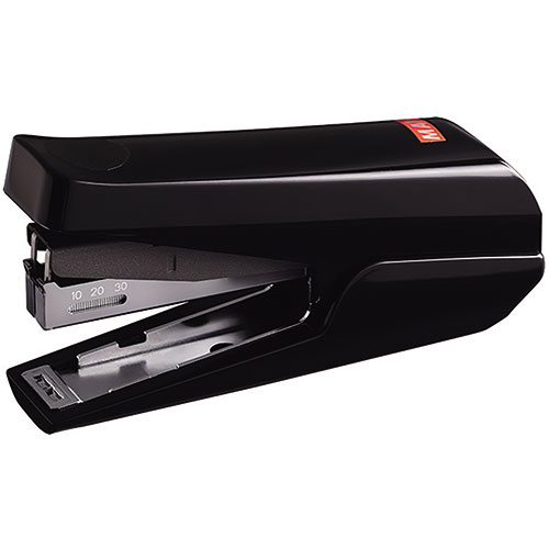 可変倍力機構を搭載した新感覚の軽とじ×握りやすさ 可変倍力機構を搭載した新感覚の軽とじ×握りやすさ ●ブラック ●外寸:H62×W30×D110(mm) ●質量:150g ●とじ枚数:2?20枚 ●とじ奥行:53mm(最大) ●針装てん方 …