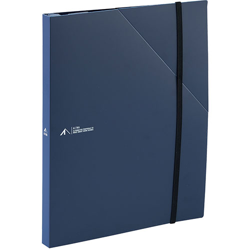 広がって自立するジャバラポケットタイプ。 6ポケットにはA4クリヤーホルダーが収納可能。 表紙には書類が出し入れしやすい折れ線入り。 タイトル・インデックスシール付き。 ゴムバンド付き。 ●本体 : ポリプロピ …