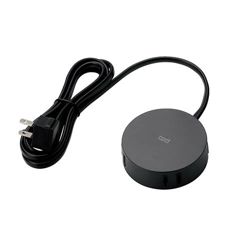 アイデア 便利 グッズ デザインタップ/roo't/丸型/4個口/1.5m/ブラック AVT-D4-2415BK お得 な全国一律 送料無料