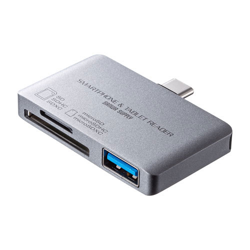 タブレット 関連 サンワサプライ Type-Cカードリーダー(USB1ポート搭載) ADR-3TCSDUGYN おすすめ 送料無料 おしゃれ 1