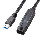 便利グッツ アイディア商品 サンワサプライ USB3.2アクティブリピーターケーブル15m(抜け止めロック機構付き) KB-USB-RLK315(2)