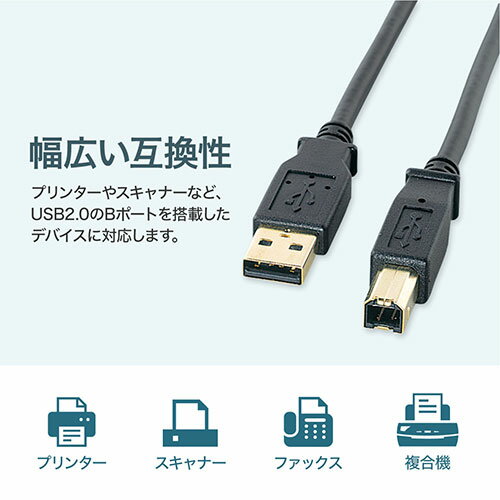 便利グッズ アイデア商品 サンワサプライ USB2.0ケーブル KU20-15BKHK2 人気 お得な送料無料 おすすめ 3