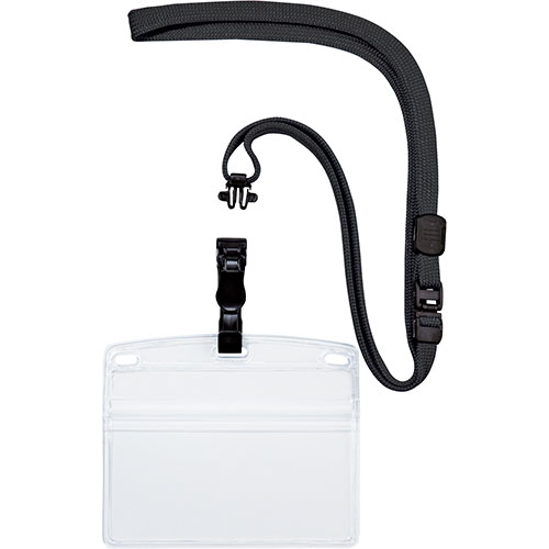 オープン工業 吊り下げ名札 脱着式 ヨコ特大 10枚 黒 OPEN-K-NL-6-BK 人気 商品 送料無料