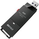 [商品名]BUFFALO バッファロー 外付けSSD 1TB ブラック SSD-SCT1.0U3BA代引き不可商品です。代金引換以外のお支払方法をお選びくださいませ。外付けSSD 1TB ブラック●SSDならではの高速転送 SSDを内蔵しているPCのパフォーマンスを発揮するには、外付けのストレージもSSDが適しています。USB 3.2(Gen2)対応した本商品は、当社スタンダードモデル(SSD-PGCU3C)と比べ、データのコピー速度がグンとアップします。 ●USB TypeA-C変換アダプター同梱USB TypeA-C変換アダプターを同梱。変換アダプターをご利用いただくことで、USB Type-C端子しかついていないパソコンでも本商品をご利用いただけます。 ●ケーブルレス ACアダプタやケーブルが不要。キャップを失くす心配のない、スライドタイプ。片手でかんたんに使えて、見た目もスマートです。 ●ケーブル不要で直接つながる ケーブルレスだからパソコンに直接つなげることができます。手元でケーブルが邪魔になることがありません。 ●持ち運びやすい 鞄やポーチ等の収納スペースを圧迫しません。 ●単三アルカリ乾電池よりも軽い本体重量はたったの約17g。一般的な単三アルカリ乾電池よりも軽いので、持ち運びの際の負担が軽減されます。 ●SSDだから動作音が気にならない SSDは動作音を聞き取ることができないほど静か。HDDのようにドライブの回転音やシーク音、ファンの音が鳴らないため、寝室に置いても睡眠を妨げることがありません。 ●米国規格MIL-STD準拠の耐衝撃 米国MIL規格「MIL-STD-810G 516.6 procedure IV」準拠。万が一の落下による衝撃から保存されたデータを守ります。 ●テレビの背面に取り付けてすっきり設置 正面から見えない位置に取り付ければテレビ周りもすっきりします。バスパワーで電源を供給できるためACアダプタが不要。テレビに直接接続できます。 ●各社メーカーのテレビで動作検証済 各社メーカー製液晶テレビに対応。録画に対応するテレビと接続して、本製品に番組を録画・再生することができます。セキュリティー:SecureLock Mobile2(暗号化:AES 256bitソフトウェア方式)インターフェース:USB 3.2(Gen 2)/3.2(Gen 1)/3.1(Gen 2)/3.1(Gen 1)/3.0/2.0端子数:1端子形状:Type-A電源:USBバスパワー本体寸法(幅×高さ×奥行):23×11×68.2mm※突起物含まず本体質量:約17g動作保証環境・温度:5〜35℃・湿度:10〜85% ※結露なきこと保証期間:1年間主な付属品:USB TypeA-C変換アダプター、取扱説明書(保証書)※ユーティリティーはダウンロードにて配付(DiskFormatter2、SecureLock Mobile2、データ消去ユーティリティー)※保証書は取扱説明書に記載※入荷状況により、発送日が遅れる場合がございます。