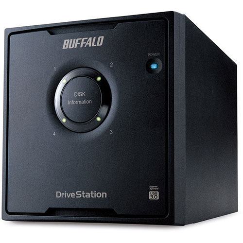 BUFFALO Хåե HD-QL8TU3/R5J USB3.0³ դϡɥǥ RAID5ǽ 4ɥ饤֥ǥ ɥ饤֥ơ 8TB HDQL8TU3R5J-F8 ͵  ̵