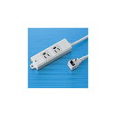 機器 パーツ ケース スタンド アクセサリー 部品 マウス パット WEB LAN ルーター デジタル関連 | サンワサプライ 工事物件タップ 2個口 1m TAP-KE2L-1