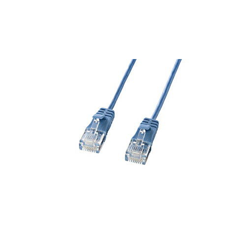 機器 パーツ ケース スタンド アクセサリー 部品 マウス パット WEB LAN ルーター デジタル関連 | サンワサプライ カテゴリ6準拠極細LANケーブル ブルー、5m KB-SL6-05BL 機器 パーツ ケース スタンド アクセサリー 部品 マウス パット WEB LAN ルーター デジタル関連 | サンワサプライ カテゴリ6準拠極細LANケーブル ブルー、5m KB-SL6-05BL
