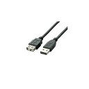 パソコン パーツ 部品 LAN スタンド 情報 マウス スマートフォン OA機器 周辺 スマホ デジタル関連 | エレコム 両面挿しUSB延長ケーブル A-A U2C-DE50BK(2)