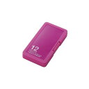 エレコム SD/microSDカードケース(プラスチックタイプ) CMC-SDCPP12PN | SDカード 関連単語 メモリー usb 記憶 周辺機器 アクセサリー pc スマホ 容量 リーダー gb 128 256 64 32 512 ケース switch タイプ c(2)