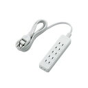 スタンド アクセサリー 部品 マウス パット WEB LAN ルーター パソコン スマートフォン スマホ デジタル関連 | エレコム 電源タップ T-S02-2620WH(2)