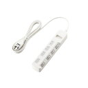 エレコム ほこり防止シャッター付 省エネタップ T-E6A-2430WH 関連:(送料無料 通販 グッズ 商品 便利 父の日 母の日 クリスマス 結婚 プレゼント)