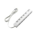 スマートフォン スマホ OA機器 デジタル 情報 周辺 機器 パーツ ケース スタンド アクセサリー デジタル関連 | エレコム 個別スイッチ付省エネタップ 横挿しタイプ T-E5C-2620WH(2)