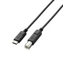エレコム USB2.0ケーブル(認証品、C-B) U2C-CB10NBK | PC スマホ 機器 関連:アダプタ 延長 ケーブル タイプ 充電 メモリー usbメモリ ハブ コンセント 変換 充電器 容量 type(2)