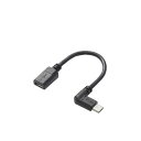 パソコン パーツ 部品 LAN スタンド 情報 マウス スマートフォン OA機器 周辺 スマホ デジタル関連 | エレコム micro-USB L字変換ケーブル 左側接続タイプ TB-MBFMBL01BK(2)