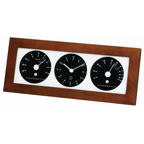 EMPEX 置き掛け兼用 時計 リビウッディ温・湿クロック LV-4302 ダークブラウン | 時計 関連単語 ベルト ケース バンド 電波 オシャレ アナログ...