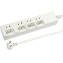 YAZAWA 個別スイッチ付節電タップ Y02442WH 関連:(送料無料 通販 グッズ 商品 便利 父の日 母の日 クリスマス 結婚 プレゼント)