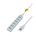 YAZAWA 雷ガード付延長コード・タップ6個口 Y02KS605WH 関連:(日常 生活 暮らし グッズ 商品 アイデア 時短 便利 父の日 母の日 クリスマ...