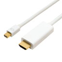 MCO FullHD対応 miniDisplayPort-HDMIケーブル ホワイト 2m DPC-2KHD20/WH | ケーブル 関連単語 HDMI VGA インターフェース ディスプレイ パソコン DVD アナログ デジタル usb PC 周辺機器 アクセサリー 転送 信号 DVI 変換 ケーブル(2)