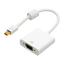 スタンド アクセサリー 部品 マウス パット WEB LAN ルーター パソコン スマートフォン スマホ デジタル関連 | MCO FullHD対応 miniDisplayPort-D-subアダプタ ホワイト DPA-2KDS WH(2)