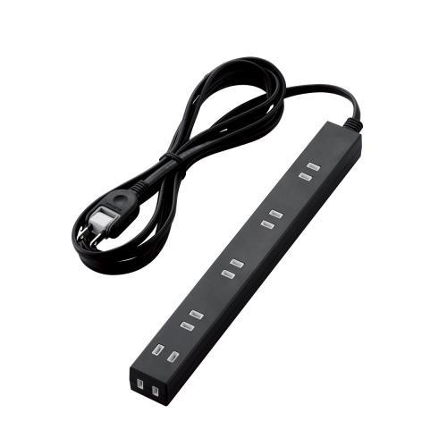 エレコム 広々タップ 6個口 3.0m ブラック T-NSL-2630BK 関連:(日常 生活 暮らし グッズ 商品 アイデア 時短 便利 父の日 母の日 クリスマス 結婚 プレゼント)