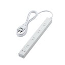 エレコム 広々タップ 雷ガード 6個口 2.0m ホワイト T-NSLK-2620WH 関連:(日常 生活 暮らし グッズ 商品 アイデア 時短 便利 父の日 ...