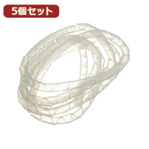 YAZAWA 5個セットまとめるチューブ 内径:15mm 白 1m FCT15WX5 関連:(送料無料 通販 グッズ 商品 便利 父の日 母の日 クリスマス 結...