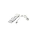 BUFFALO バッファロー 電源タップ 個別スイッチ4個付(8個口・3m) ホワイト BSTAPSD2830WH