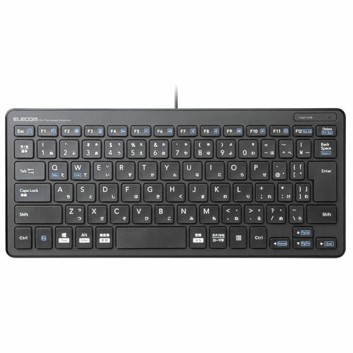 部品 マウス パット WEB LAN ルーター パソコン スマートフォン スマホ OA機器 デジタル デジタル関連 | エレコム 有線ミニキーボード パンタグラフ式 薄型 ブラック TK-FCP096BK