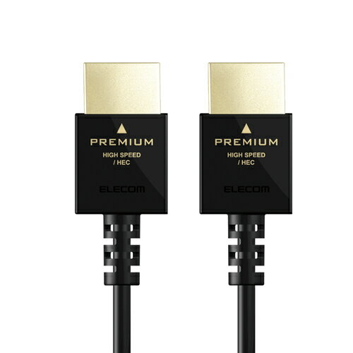 パソコン パーツ 部品 LAN スタンド 情報 マウス スマートフォン OA機器 周辺 スマホ デジタル関連 | エレコム HDMIケーブル Premium スリム 2.0m ブラック DH-HDP14ES20BK