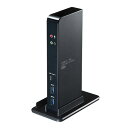 サンワサプライ タブレットスタンド付き4K対応USB3.1ドッキングステーション USB-CVDK4 | PC 周辺機器 関連:usbメモリ タイプ 容量 ハブ コンセント ケーブル 充電器 変換 type アダプタ 充電 メモリー 延長(2)