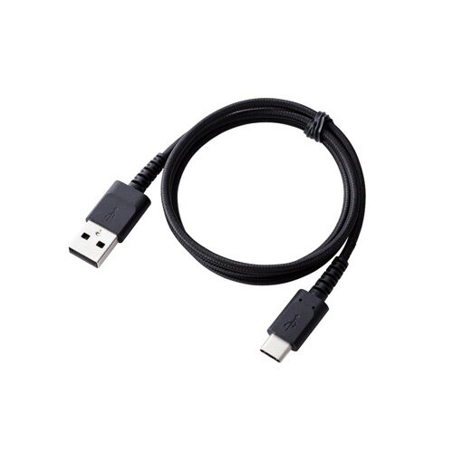 エレコム スマートフォン用USBケーブル USB(A-C) 認証品 高耐久 0.7m ブラック MPA-ACS07NBK | PC スマホ 機器 関連：アダプタ 延長 ケーブル タイプ 充電 メモリー usbメモリ ハブ コンセント 変換 充電器 容量 type