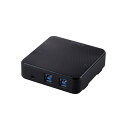 エレコム USB切替器 USB3.0 PC側2ポート 接続機器4ポート 手元スイッチ ブラック U3SW-T2 | PC 周辺機器 関連:usbメモリ タイプ 容量 ハブ コンセント ケーブル 充電器 変換 type アダプタ 充電 メモリー 延長(2)