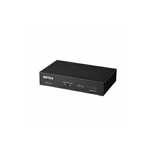 BUFFALO Giga対応 スイッチングハブ 5ポート ブラック LSW6-GT-5NS/BK | ポート 関連単語 ハブ lan ギガ usb コンセント ケーブル m パソコン pc 周辺機器 8 Type ビット c hdmi ホルダー カバー クリップ タイプ 接続 電源 トレー 2 5 10