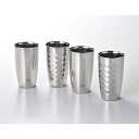 二重タンブラー4pcsセット K21205629 | タンブラー 関連単語 グラス 蓋付き 大容量 蓋 セット 真空 断熱 名 保温 保冷 持ち運び ペアー ス...