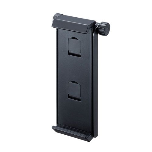 パソコン スマホ OA機器 デジタル 情報 周辺 機器 パーツ ケース スタンド アクセサリー デジタル関連 | サンワサプライ タブレット三脚取り付けホルダー PDA-TABH9BK