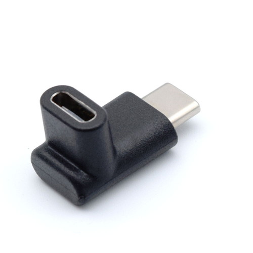 情報 周辺 機器 パーツ ケース スタンド アクセサリー 部品 マウス パット WEB デジタル関連 | 日本トラストテクノロジー Type-C L型変換コネクター 垂直L型 TCTC01-BK