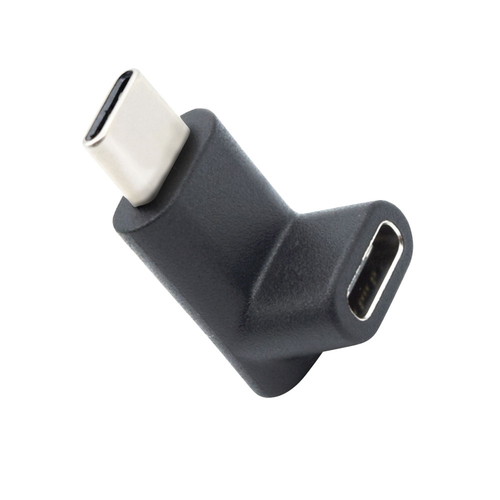 情報 周辺 機器 パーツ ケース スタンド アクセサリー 部品 マウス パット WEB デジタル関連 | 日本トラストテクノロジー Type-C L型変換コネクター 垂直L型 TCTC01-BK