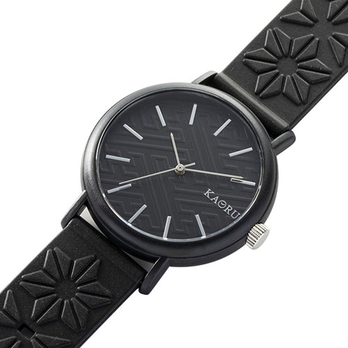 マルゼキ KAORU 腕時計 オリジナル 和墨の香り KAORU001B | 時計 関連単語 オシャレ アナログ デジタル メンズ レディース おしゃれ 置き時計 腕時計 壁掛け ベルト ケース バンド 電波