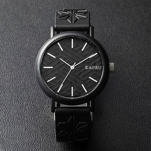 マルゼキ KAORU 腕時計 オリジナル 和墨の香り KAORU001B | 時計 関連単語 オシャレ アナログ デジタル メンズ レディース おしゃれ 置き時計 腕時計 壁掛け ベルト ケース バンド 電波