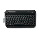 AJAX タイプライター風キーボードPENNA(ペナ) Black PNADBK | キーボード 関連単語 折り畳み 静音 小型 大型 ピアノ カバー スライダー マウス かわいい 可愛い パソコン 周辺機器 bluetooth テンキー付 ワイヤレス 無線 有線(2)