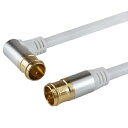 HORIC アンテナケーブル 10m ホワイト アルミヘッド L字差込式/差込式コネクタ AC100-399WH | ケーブル 関連単語 ディスプレイ パソコン DVD アナログ デジタル usb PC 周辺機器 アクセサリー 転送 信号 DVI 変換 ケーブル HDMI VGA インターフェース(2)