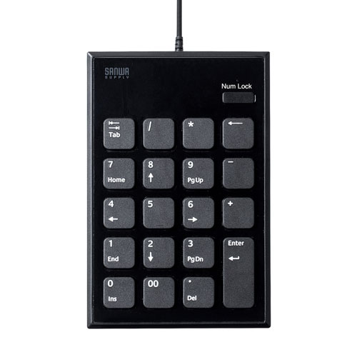 サンワサプライ 静音TypeCテンキー NT-23CBK | テンキー 関連単語 かわいい テンキーレス ゲーミング キーボード mac パソコン pc 電卓 usb マウス 無線 bluetooth アクセサリー 周辺機器 ワイヤレス 有線 電卓