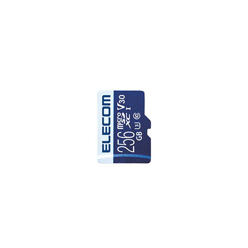 エレコム MicroSDXCカード/データ復旧サービス付/ビデオスピードクラス対応/UHS-I U3 80MB/s 256GB MF-MS256GU13V3R ...