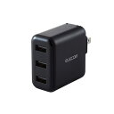 エレコム AC充電器/スマホ・タブレット用/3.6A出力/USB-Aメス3ポート/おまかせ充電搭載/ブラック MPA-ACU12BK | パソコン 周辺機器 関連:コンセント 充電器 延長 タイプ メモリー アダプタ ハブ 容量 ケーブル 充電 変換 type usbメモリ(2)