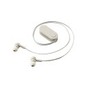 エレコム ワイヤレスイヤホン/Bluetooth/bund/巻き取りタイプ/クリップ付き/ストーンホワイト LBT-HPC17WH | Bluetooth wifi 無線 ワイヤレス 関連単語 送信機 トランスミッター 変換 機器 ルーター 中継器 usb 充電 ブルートゥース イヤホン スピーカー マウス(2)