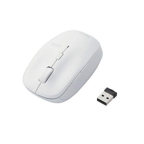 スマートフォン スマホ OA機器 デジタル 情報 周辺 機器 パーツ ケース スタンド アクセサリー デジタル関連 | エレコム BlueLEDマウス 無線 5ボタン 抗菌 ホワイト M-BL21DBKWH