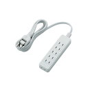 エレコム シャッタータップ/6個口/2m/ホワイト T-ST02N-2620WH 関連:(日常 生活 暮らし グッズ 商品 アイデア 時短 便利 父の日 母の日...