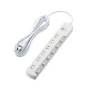 エレコム 省エネタップ/無灯個別スイッチ/雷ガード付/6個口/5m/ホワイト T-K5B-2650WH 関連:(日常 生活 暮らし グッズ 商品 アイデア 時短...