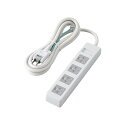機器 パーツ ケース スタンド アクセサリー 部品 マウス パット WEB LAN ルーター デジタル関連 | エレコム 3pinタップ マグネット付 ホコリシャッター付 4個口 2.5m ホワイト T-T1D-3425WH(2)