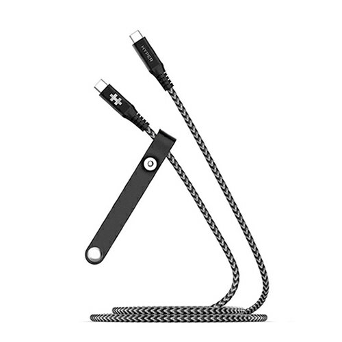 HYPER HyperDrive 100W/10Gbps対応 USB-C to C 高耐久ケーブル(2m) HP-HDCBG601 HYPER HyperDrive 100W/10Gbps対応 USB-C to C 高耐久ケーブル(2m) HP-HDCBG601